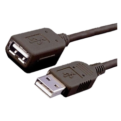 MediaRange USB-Verlängerungskabel 5m USB 2.0, schwarz