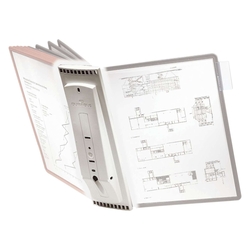 Durable Sichttafelsystem SHERPA® WALL MODULE 10 - grau ohne Sichttafeln
