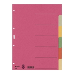 Leitz 4358 Register - Karton, blanko, A4, 6 Blatt, farbig