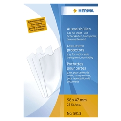 Herma 5013 Ausweishüllen 58x87 mm für Kredit-/Scheckkarte