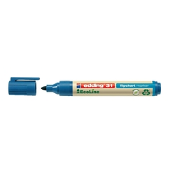 Edding 31 Flipchartmarker EcoLine - nachfüllbar, 1,5 - 3 mm, blau