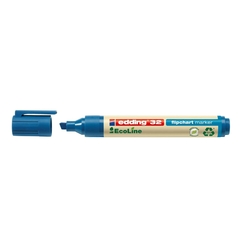 Edding 32 Flipchartmarker EcoLine - nachfüllbar, 1 - 5 mm, blau