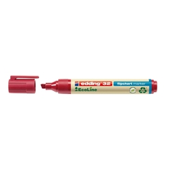 Edding 32 Flipchartmarker EcoLine - nachfüllbar, 1 - 5 mm, rot