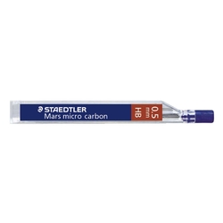 Staedtler® Feinmine Mars® micro carbon 250 - 0,5 mm, 2B, schwarz, 12 Minen