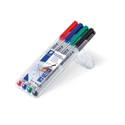 Staedtler® Feinschreiber Universalstift Lumocolor non-permanent, F, STAEDTLER Box mit 4 Farben