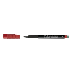 Faber-Castell CD-Marker MULTIMARK, wasserfest, Strichstärke: ca. 0,4 mm, rot