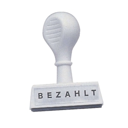 Wedo Stempel Text Bezahlt - Abdruck 45 mm