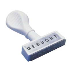 Wedo Stempel Text Gebucht - Abdruck 45 mm