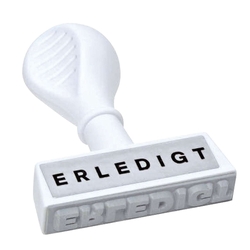 Wedo Stempel Text Erledigt - Abdruck 45 mm