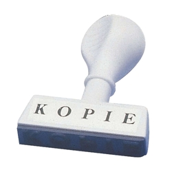 Wedo Stempel Text Kopie - Abdruck 45 mm