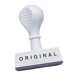 Wedo Stempel Text Original - Abdruck 45 mm