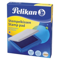 Pelikan® Stempelkissen 3E  Kunststoff-Gehäuse, getränkt, 70 x 50 mm, blau