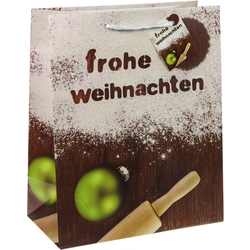 TSI 12er Pack Geschenktüten Weihnachten "Hüttenzauber" groß