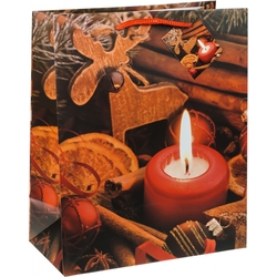 TSI 12er Pack Geschenktüten Weihnachten "Hüttenzauber" groß