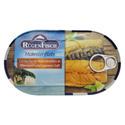 19er Sparpack Rügen Fisch Makrelen Filets geräuchert in Pflanzenöl (19 x 200 g)