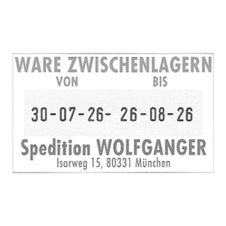 trodat® Professional Textstempel mit Doppeldatum 5466