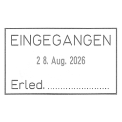 trodat® Professional 5460/L1 Datumsstempel mit "EINGEGANGEN / Erled...."