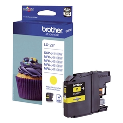 Brother® Inkjet-Druckpatronen yellow, 600 Seiten, LC123Y