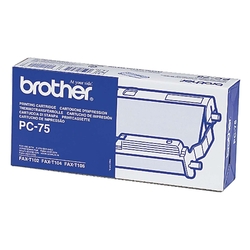 Brother® Thermotransfer-Rollen schwarz, 144 Seiten, PC75