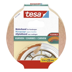 Tesa® Papier-Klebeband Maler-Krepp für Rundungen, 25 m x 25 mm, beige