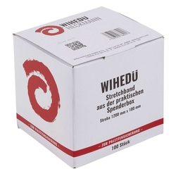 Wihedü Stretchband in Box - 10 x 120 cm, Folie transprent, 100 Stück