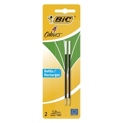 BiC® 4 COLOURS Kugelschreibermine - 0,4 mm, 2 Stück, grün