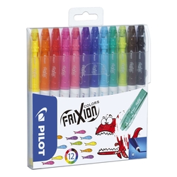 Pilot Faserstift FriXion Colors, 0,4 mm, 12 Farben im Etui