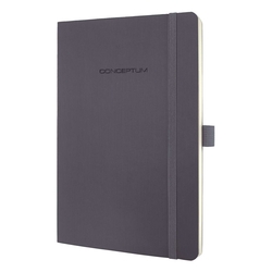 Sigel Modisch Notizbuch CONCEPTUM® - ca. A5, liniert, 194 Seiten, dark grey, Softcover