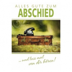 Kurt Eulzer Druck Abschiedskarte Text "Alles Gute zum ...