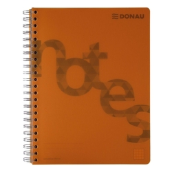 DONAU Collegeblock PP Cover - A4, kariert, orange