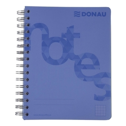 DONAU Collegeblock PP Cover - A5, kariert, blau