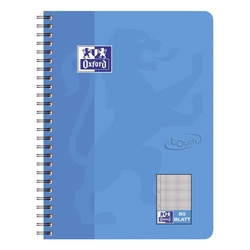 OXFORD Collegeblock Touch - B5, 80 Blatt, 90 g/qm, kariert, meerblau