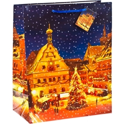 TSI 12er Pack Geschenktüte groß ca. 26 x 13,5 x 32 cm Weihnachten SERIE 7