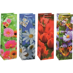 TSI 12er Pack Geschenktüte Flasche ca. 12 x 8 x 33 cm FRÜHLING 15