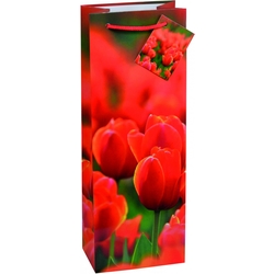 TSI 12er Pack Geschenktüte Flasche ca. 12 x 8 x 33 cm FRÜHLING 15