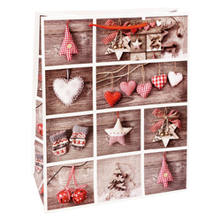 TSI 12er Pack Geschenktüte groß ca. 26 x 13,5 x 32 cm Weihnachten SERIE 9