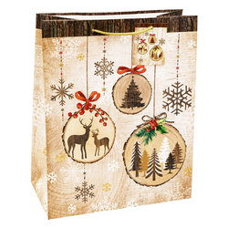 TSI 12er Pack Geschenktüte groß ca. 26 x 13,5 x 32 cm Weihnachten SERIE 9