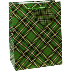 TSI 12er Pack Geschenktüten mittel ca. 18 x 10 x 23 cm TARTAN