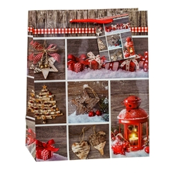 TSI 12er Pack Geschenktüte mittel ca. 18 x 10 x 23 cm Weihnachten SERIE 6