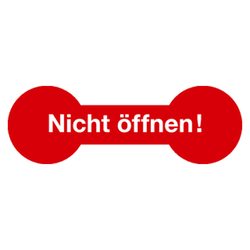 Siegel "Nicht öffnen!" 60 x 20 mm aus Dokumentenfolie