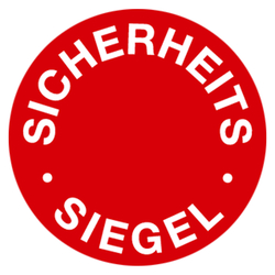 Siegel "Sicherheitssiegel" Ø 30 mm aus Dokumentenfolie