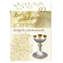 goldene konfirmation karte Karte zur goldenen Konfirmation   inkl. Umschlag 11 1870, 4,61 €