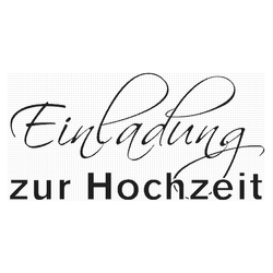 Motivstempel Holz "Einladung zur Hochzeit", 55 x 27 mm