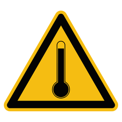 Warnzeichen "Warnung vor hoher Temperatur" praxisbewährt