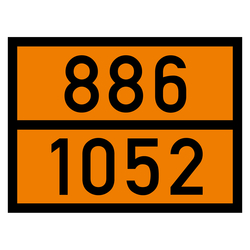 Warntafel 886 1052, orange, 400 x 300 mm in verschiedenen Materialien