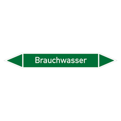 Rohrleitungskennzeichen Brauchwasser