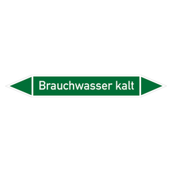 Rohrleitungskennzeichen Brauchwasser kalt