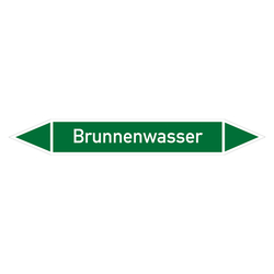 Rohrleitungskennzeichen Brunnenwasser