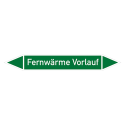 Rohrleitungskennzeichen Fernwärme Vorlauf