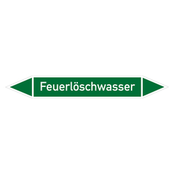 Rohrleitungskennzeichen Feuerlöschwasser